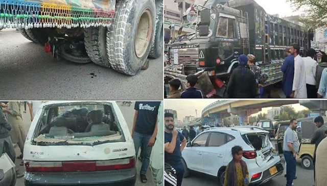 کراچی: جوہر موڑ پر ڈمپر کی ٹکر سے جاں بحق میاں بیوی کی نماز جنازہ ادا
