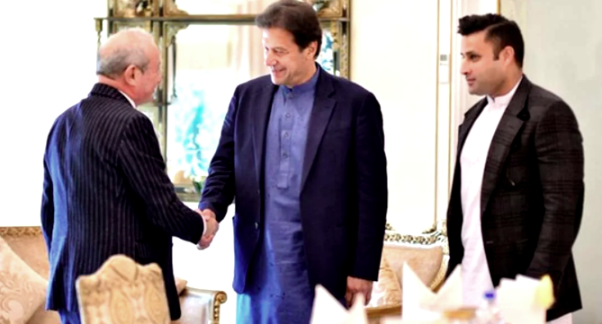 Naguib Sawiris meeting Imran Khan
